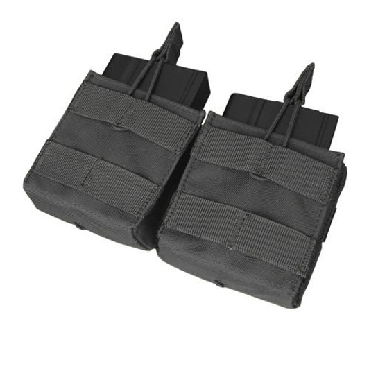 CONDOR DOUBLE OPEN TOP M14 MAG POUCH - BLACK
