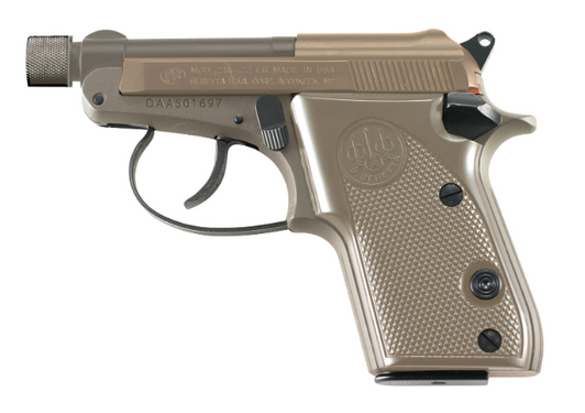 BERETTA 21 BOBCAT FDE PISTOL 22LR 2.9" THREADED BARREL 7 ROUND - FLAT DARK EARTH