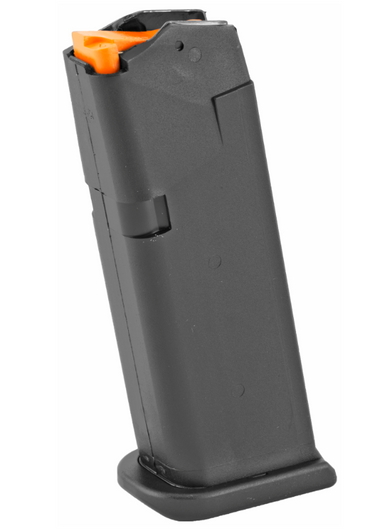 GLOCK OEM MAGAZINE 9MM 10 ROUNDS GLOCK 19 POLYMER MAGAZINE ORANGE FOLLOWER GEN 5 - 10 ROUNDS