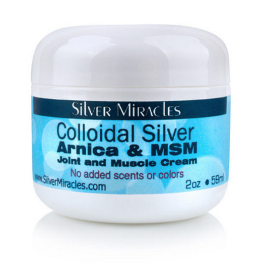 SILVER MIRACLES ARNICA AND MSM JOINT AND MUSCLE CREAM - 2 OZ