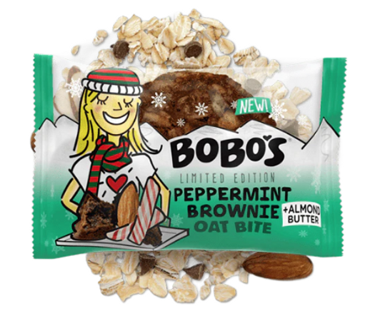 BOBOS PEPPERMINT BROWNIE OAT BITES - 5 BITES
