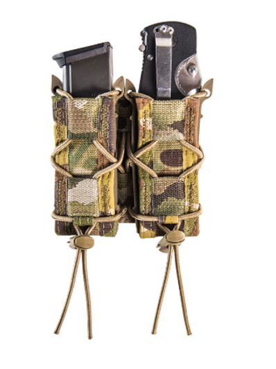 HIGH SPEED GEAR TACO MAGAZINE POUCH DOUBLE MULTICAM NYLON BELT COMPATIBLE W/PISTOL