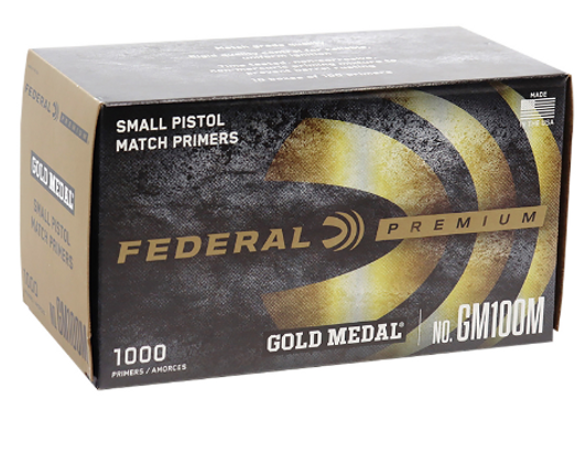 FEDERAL GOLD MEDAL PREMIUM SMALL PISTOL MULTI CALIBER HANDGUN 1000 PER BOX