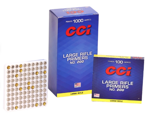 CCI #200 LARGE RIFLE PRIMERS - 1000 COUNT