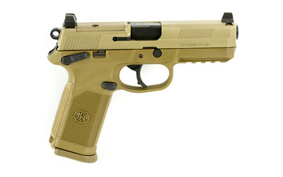 FN FNX-45 TACTICAL PISTOL 45 ACP 4.5" BARREL 10 ROUND MANUAL SAFETY OPTICS READY - FLAT DARK EARTH