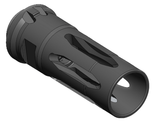 B&T FLASH HIDER - SUREFIRE/ROTEX COMPATIBLE 5.56MM - 1/2X28 SD-123843