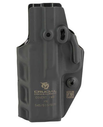CRUCIAL CONCEALMENT COVERT IWB AMBIDEXTROUS FITS FN 509/510/545 KYDEX - BLACK
