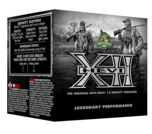 HEVI-SHOT HS51302 HEVI-XII 12 GAUGE 3'' 1 1/8OZ 1500 FPS TUNGSTEN #2 SHOT 25 PER BOX