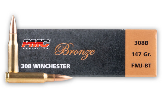 PMC 308 WIN 147 GRAIN FMJ-BT 500 ROUND CASE