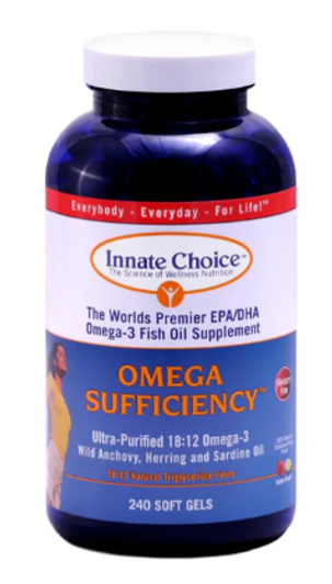 INNATE CHOICE OMEGA SUFFICIENCY STRAWBERRY/LIME 240 SOFT GEL CAPSULES