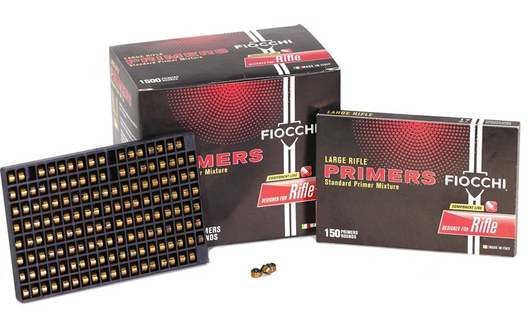FIOCCHI LARGE RIFLE PRIMERS 1500 COUNT BOX