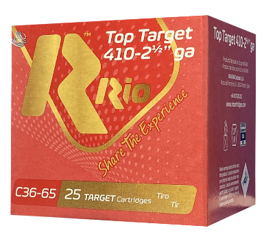 RIO AMMUNITION 410 GAUGE TOP TARGET 2.5'' 1/2 OZ #7.5 SHOT 25 ROUNDS