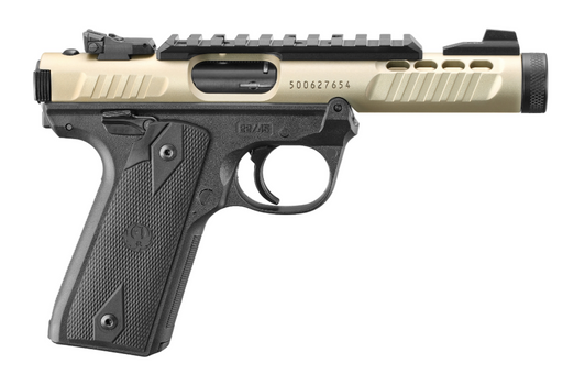 RUGER MARK IV 22LR PISTOL 22/45 4.4'' BARREL 10 ROUNDS 2 MAGAZINE BLACK HONEY BADGER ANODIZED