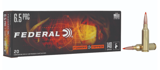 FEDERAL FUSION 6.5 PRC 140 GRAIN FUSION POLYMER TIP 20 ROUNDS BOX