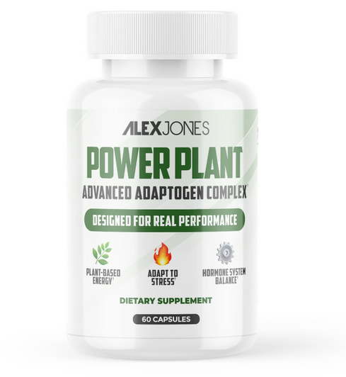 ALEX JONES POWER PLANT ADVANCED ADAPTOGEN COMPLEX DIETARY SUPPLEMENT 60 CAPSULES