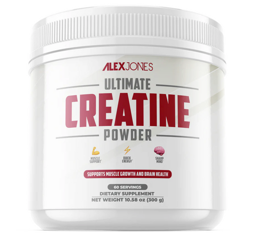 ALEX JONES ULTIMATE CREATINE POWDER 60 SERVINGS
