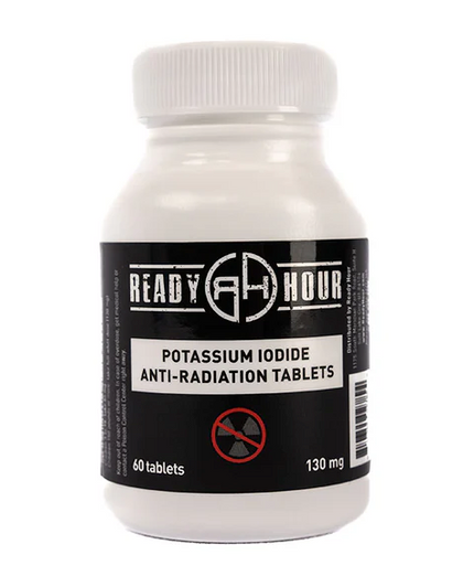 READY HOUR POTASSIUM IODIDE ANTI-RADIATION TABLETS 130MG 60 COUNT