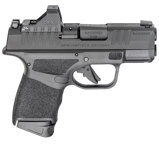SPRINGFIELD HELLCAT OSP 9MM SUB-COMPACT PISTOL 3'' HAMMER FORGED BARREL + VIRIDIAN GREEN DOT 10 ROUNDS 4 MAGAZINES INCLUDES RANGE BAG