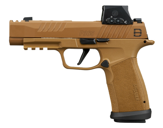 SIG SAUER P365XF DH3 9MM PISTOL 3.7'' BARREL + ROMEO-X SIG-LOC COMPACT RED DOT SIGHT INTEGRATED EXPANSION CHAMBER 3 MAGAZINES - COYOTE