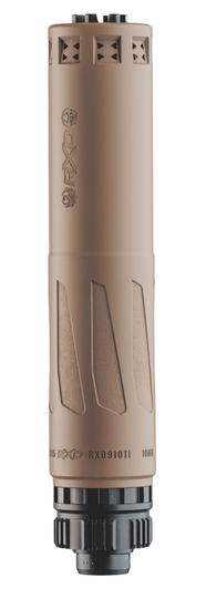 DEAD AIR RUGER RXD 910TI SUPPRESSOR 9MM 64A14V TITANIUM FLAT DARK EATH + 1/2X28 THREAD PITCH PISTON & INSTALL TOOL - FDE