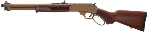 HENRY REPEATING ARMS H12 EXPLORER CARBINE 357 MAG/38 SPECIAL LEVER ACTION RIFLE 16.5'' THREADED BARREL 5/8X24 THREAD PITCH BURNT BRONZE AMERICAN WALNUT STOCK 7 ROUNDS
