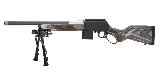 HENRY H23 SPD PREDATOR 5.56 NATO LEVER ACTION RIFLE 18'' CARBON FIBER BARREL THREADED 1/2X28 10 ROUNDS 1 MAGAZINE + HARRIS S-LM BIPOD