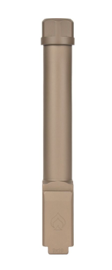 BALLISTIC ADVANTAGE GLOCK 19 GEN 3-5 THREADED BARREL PVD NON-FLUTED PREMIUM SERIES - FDE