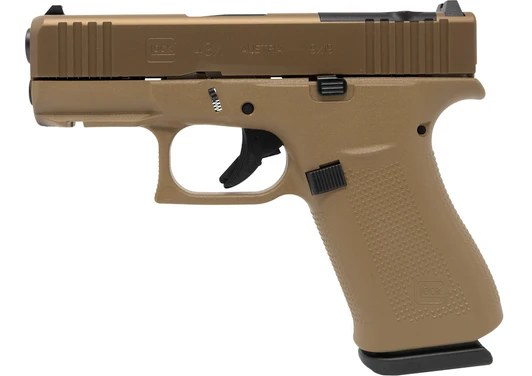 GLOCK 43X MOS 9MM SEMI-AUTO PISTOL 3.41'' 10 ROUNDS 2 MAGAZINES COYOTE