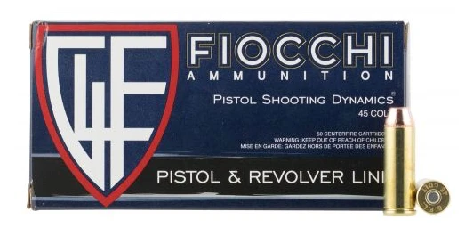 FIOCCHI AMMO 45 LONG COLT 225 GRAIN CMJ