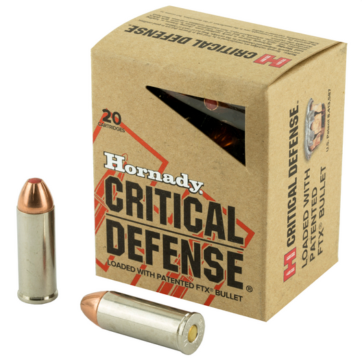 HORNADY CRITICAL DEFENSE 45 COLT 185 GRAIN FTX 20 ROUND BOX