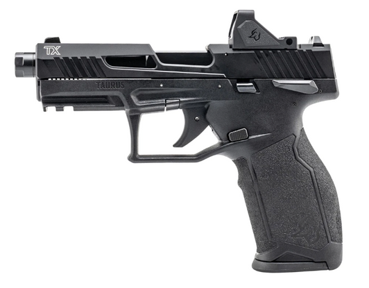 TAURUS TX22 G2 22LR SEMI-AUTO PISTOL + RFX-11 RED DOT 4.1'' THREADED BARREL 2 MAGAZINES - BLACK