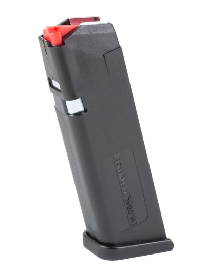 GLOBAL ORDNANCE MAGAZINE 9MM 17 ROUNDS GLOCK 17/34/47 - BLACK
