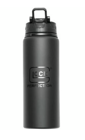 GLOCK SPORT ALUMINUM BOTTLE WITH LOGO 28 OUNCES - BLACK