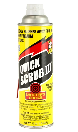 SHOOTERS CHOICE QUIK SCRUB III 15 OUNCES LIQUID CLEANER DEGREASER AEROSOL CAN