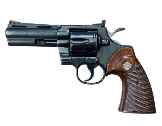 1971 COLT PYTHON 357 MAG ROYAL BLUE 4'' BARREL 6 ROUNDS - NO ORIGINAL BOX - PREOWNED