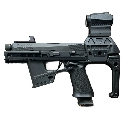 SIG SAUER P320 FLUX TACOPS 9MM SEMI-AUTO PISTOL + SIG SAUER ROMEO 5 RED DOT + SILENCERCO THREADED BARREL 1 MAGAZINE - NO ORIGINAL BOX - PREOWNED