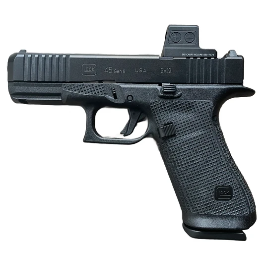 GLOCK 45 GEN 6 SEMI-AUTO 9MM PISTOL 4.02'' BARREL DLC FINISH + HOLOSUN EPS CARRY 2 MOA RED DOT 10 ROUNDS 3 MAGAZINES