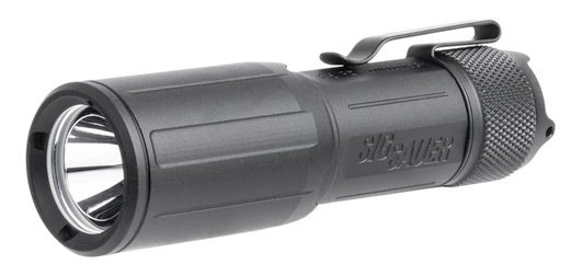 SIG SAUER FOXTROT-EDC FLASHLIGHT COMPACT 1350 LUMENS  + CLIP/TAILCLIPS RECHARGEABLE MATTE FINISH - BLACK