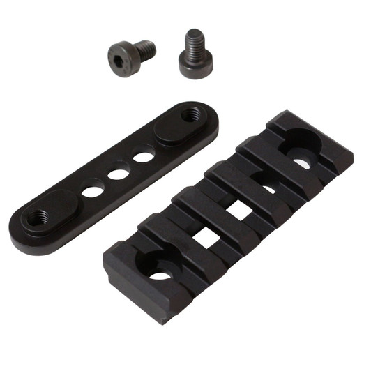 LANCER 2" ACCESSORY RAIL WITH BACKER - ANDODIZED BLACK