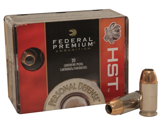 FEDERAL PREMIUM HST 380 AUTO 99 GR HST JHP PRESONAL DEFENSE AMMUNITION - 20 ROUNDS