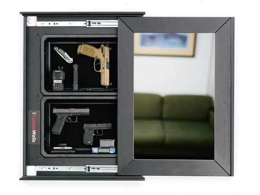 TACTICAL WALLS 1420M BUNDLE PISTOL SHELF WITH WHITE BOARD - BLACK