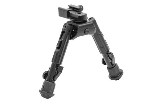 UTG HEAVY DUTY RECON 360 BIPOD, CENTER HEIGHT: 5.59" - 7.0" - BLACK