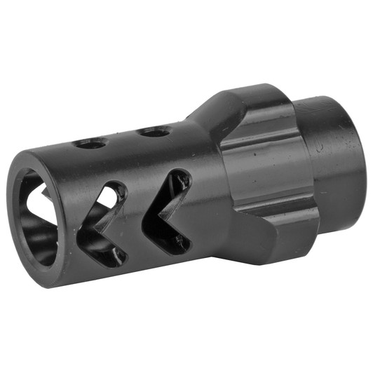 ANGSTADT 3LUG 9MM MUZZLE BRAKE 1/2X28 THREADS 1.42" LENGTH - NITRIDE BLACK