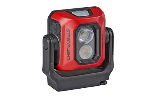 STREAMLIGHT SYCLONE COMPACT USB RECHARGEABLE MULTI FUNCTION WORKLIGHT HIGH 400 LUMENS SWIVELS 360 DEGREES IPX4 WATER RESISTANT - RED