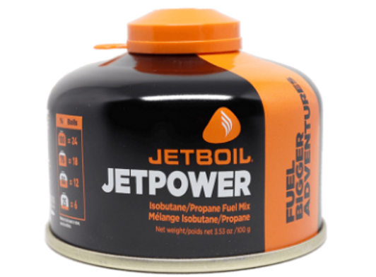 JETBOIL JETPOWER ISOBUTANE/PROPANE FUEL MIX - 100 GRAMS
