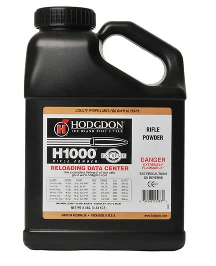 HODGDON POWDER H1000 SMOKELESS 8 LB HODGDON POWDER H1000 SMOKELESS 8 LB