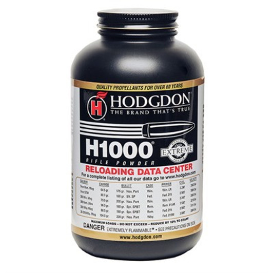 HODGDON POWDER H1000 SMOKELESS 1 LB HODGDON POWDER H1000 SMOKELESS 1 LB