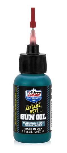 LUCAS OIL PRODUCT INC EXTREME DUTY LIQUID 1OZ GUN OIL BOTTLE