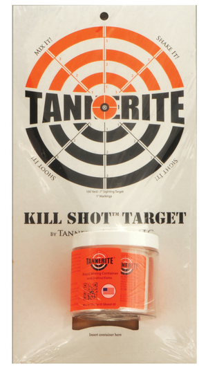 TANNERITE KILL SHOT TARGET CARDBOARD BULLSEYE TARGET & 1/2lLB ET