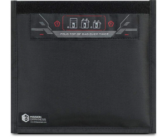 MISSION DARKNESS NON-WINDOW FARADAY BAG FOR PHONES